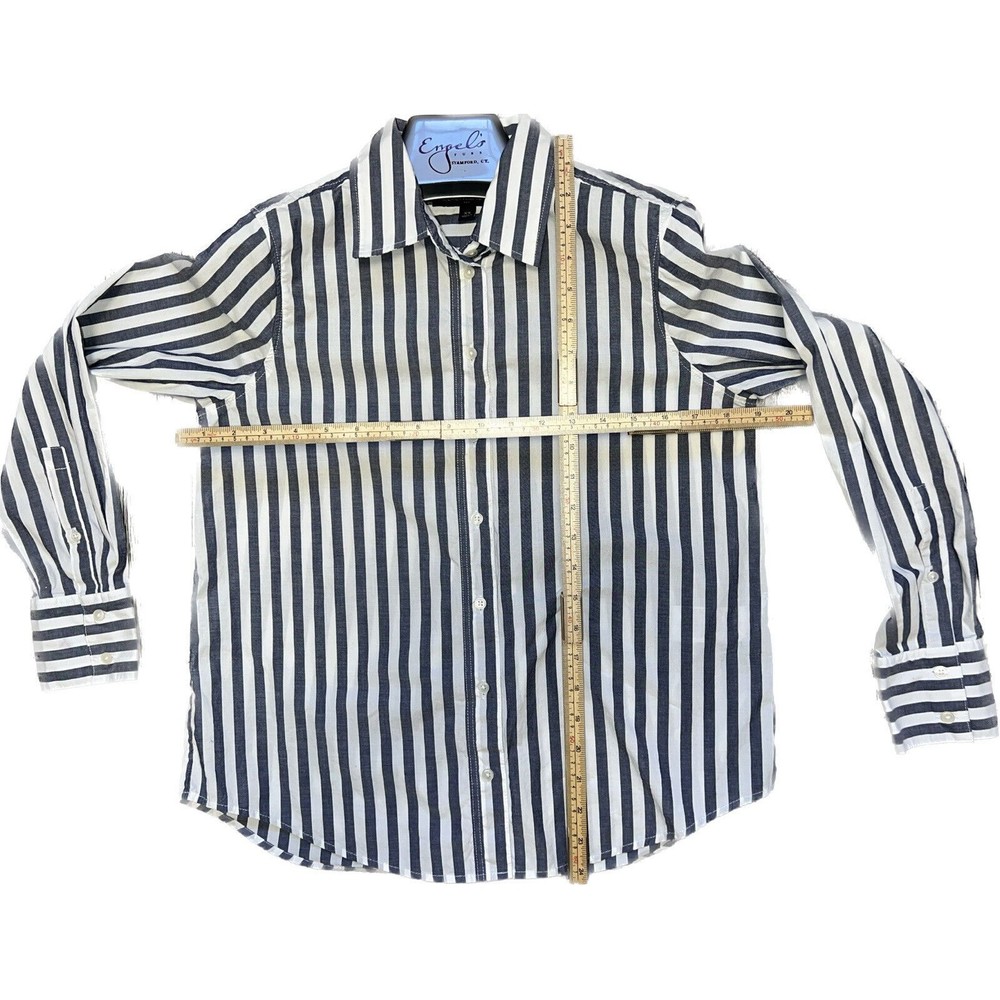Banana Republic‎ Women XS Button Blouse Dress Shirt ‘spring Navy Ella Stripe’ - Picture 5 of 10